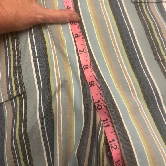 Loft stripped capris with bottom ankle detail - Picture 7 of 8